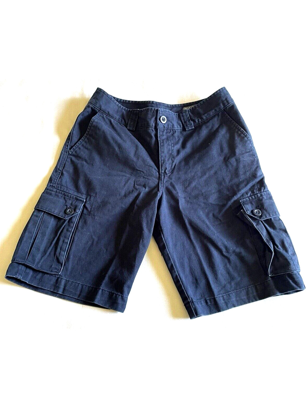 Polo Ralph Lauren Youth Navy Blue Classic Chino Utility Pocket Cargo Shorts 14